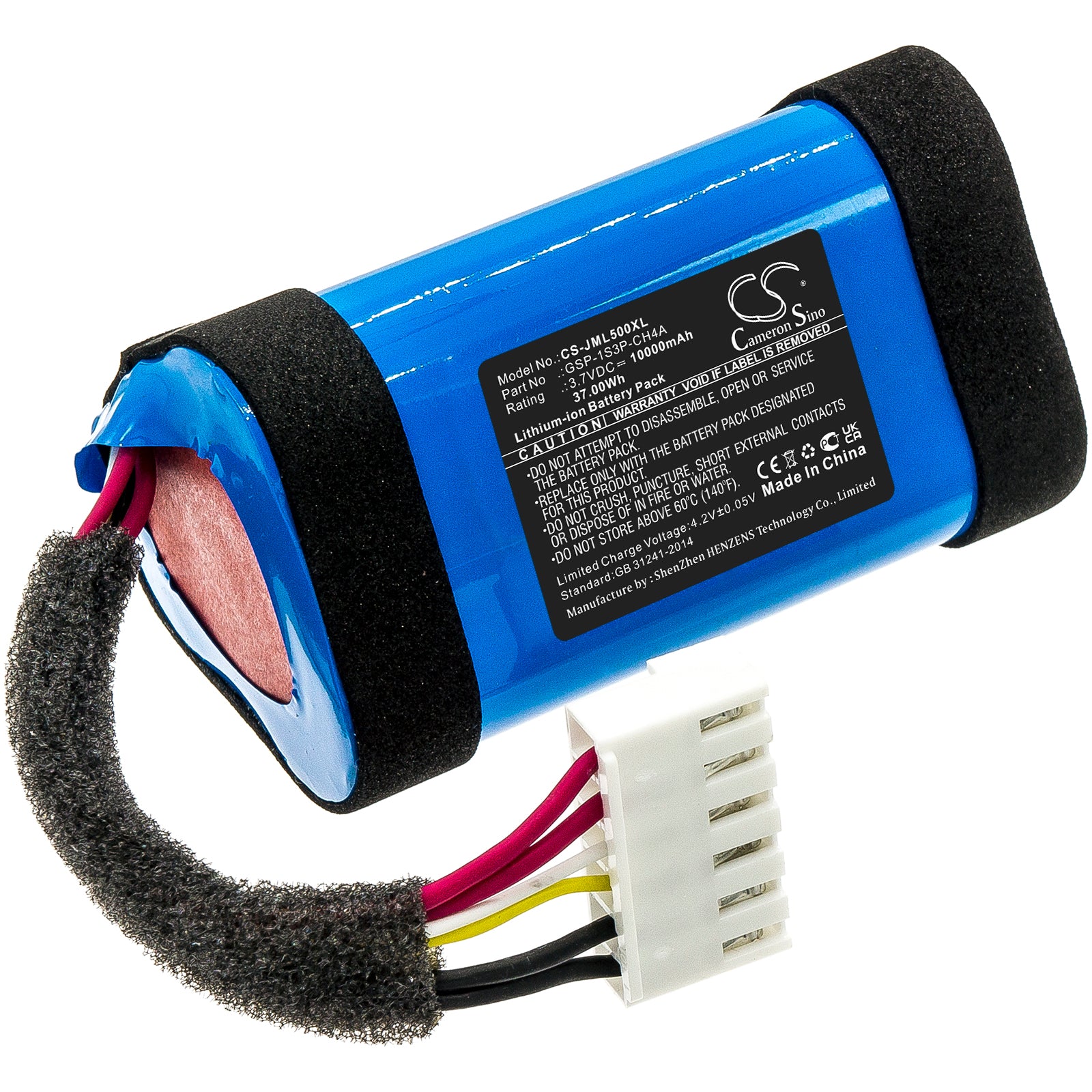 CS-JML500XL Replacement Battery – Compatible with Charge 4 ( GSP-1S3P-CH4A only), Charge 5, Charge 5 (GSP-1S3P-CH4D only), JBLCHARGE5BLUAM, Party Box Encore
