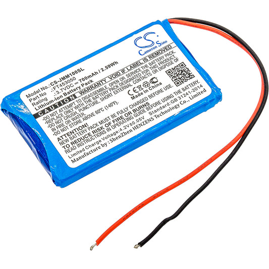 3.7V 700mAh/2.59Wh Li-ion Speaker Battery for JBL
