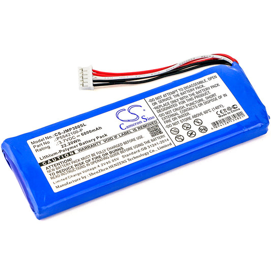 3.7V 6000mAh/22.20Wh Li-Polymer Speaker Battery for JBL