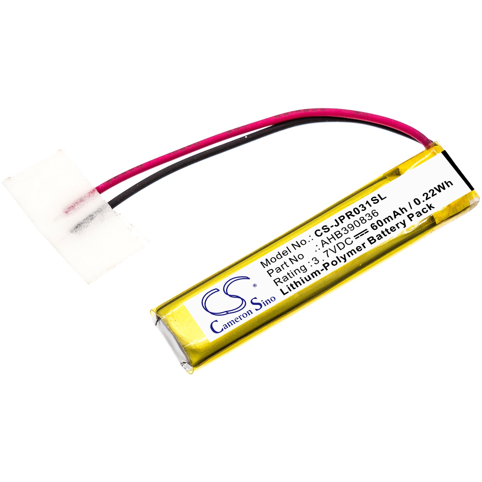 CS-JPR031SL Replacement Battery – Compatible with 100-55400000-02, 100-55400000-60, 100-55400001-02, 100-96600003-02, 100-96600003-60, Sport Stereo, Sport Wireless Plus, Sport Wireless+