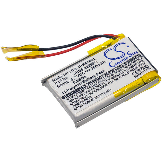 3.7V 250mAh/0.93Wh Li-Polymer Wireless Headset Battery for Jabra