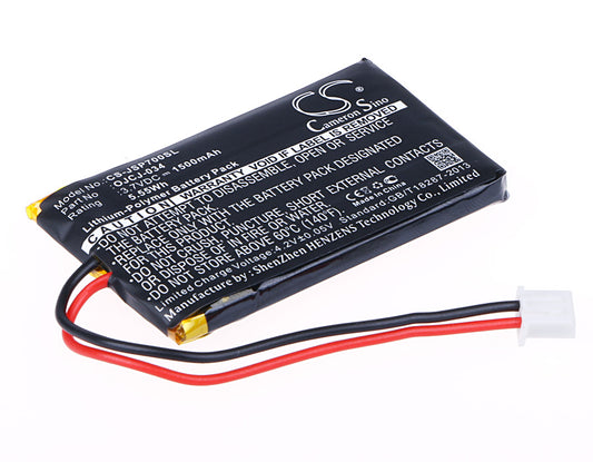 3.7V 1500mAh/5.55Wh Li-Polymer Speaker Battery for JVC