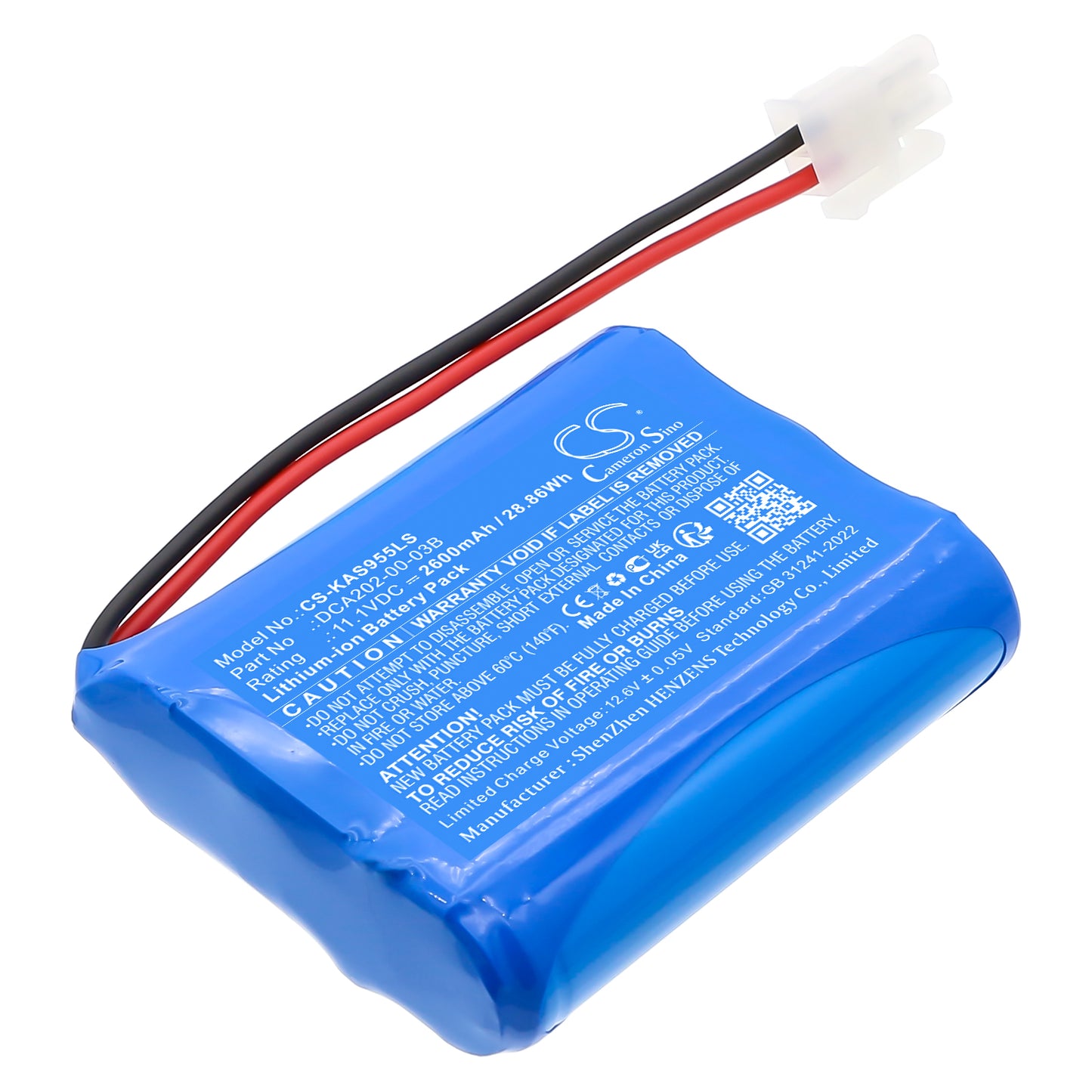 CS-KAS955LS Replacement Battery – Compatible with 100940, 100955, 317560