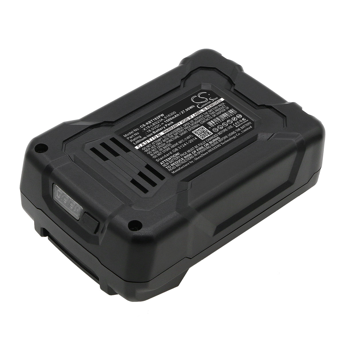 18V 1500mAh/27.00Wh Li-ion Power Tools Battery for KOBALT