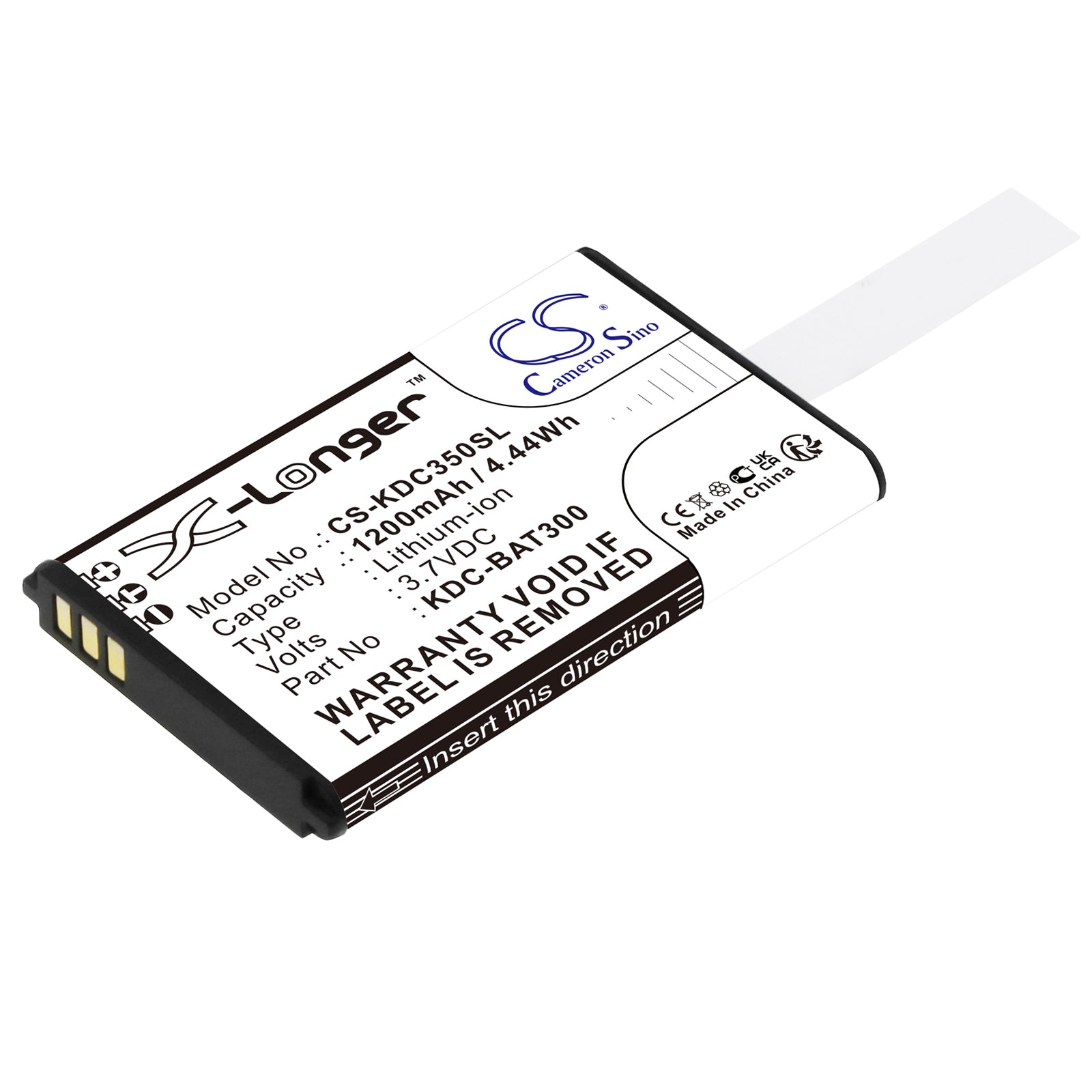 CS-KDC350SL Replacement Battery – Compatible with KDC-250, KDC-300, KDC350CF-G6SR-R2, KDC350CFi-G6SR-3K-R2, KDC350CFi-G6SR-R2, KDC350CFi-G6SR-R2-WFG, KDC350C-G6SR-3K-R2, KDC350C-G6SR-R2, KDC350CG-G6SR-R2, KDC350CGi-G6SR-R2, KDC350CGi-SF, KDC350CGi-SR, KDC350CG-SF, KDC350CG-SR, KDC350Ci-G6SR-3K-R2, KDC350Ci-G6SR-3K-R2-WFG, KDC350Ci-G6SR-R2, KDC350Ci-G6SR-R2-WFG, KDC350Ci-SF, KDC350Ci-SR, KDC350Ci-SR-3K, KDC350CNFi-G6SR-R2, KDC350CN-G6SR-R2, KDC350CNG-G6SR-R2, KDC350CNGi-G6SR-R2, KDC350CNGi-SF,