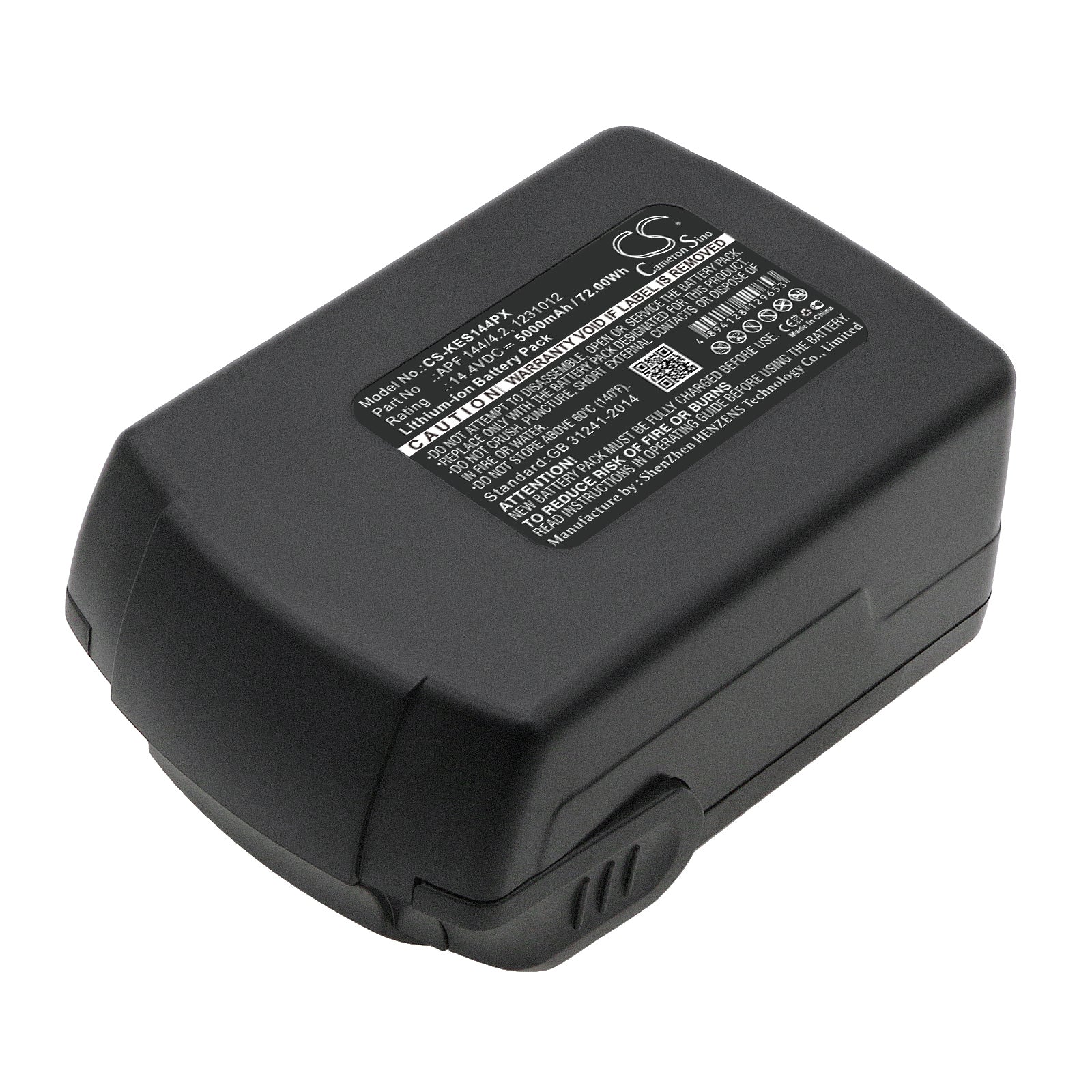 14.4V 5000mAh/72.00Wh Li-ion Power Tools Battery for Kress