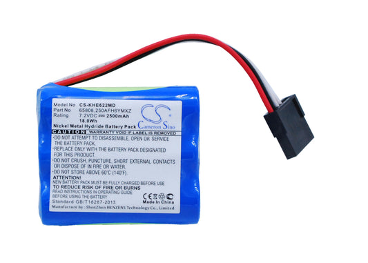 7.2V 2500mAh/18.0Wh Ni-MH Microscope Battery for Keeler Headlamp