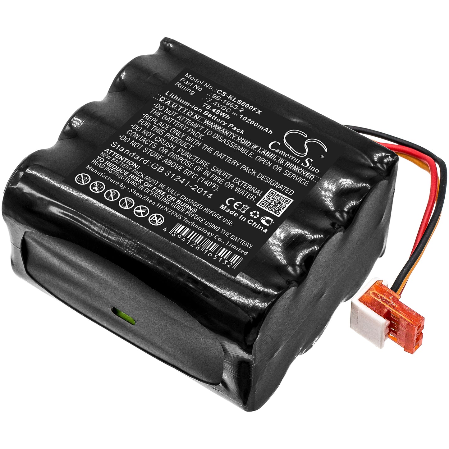 CS-KLS600FX Replacement Battery – Compatible with Lighthawk 600, Lighthawk 600 Lumens, Lighthawk Gen II LED