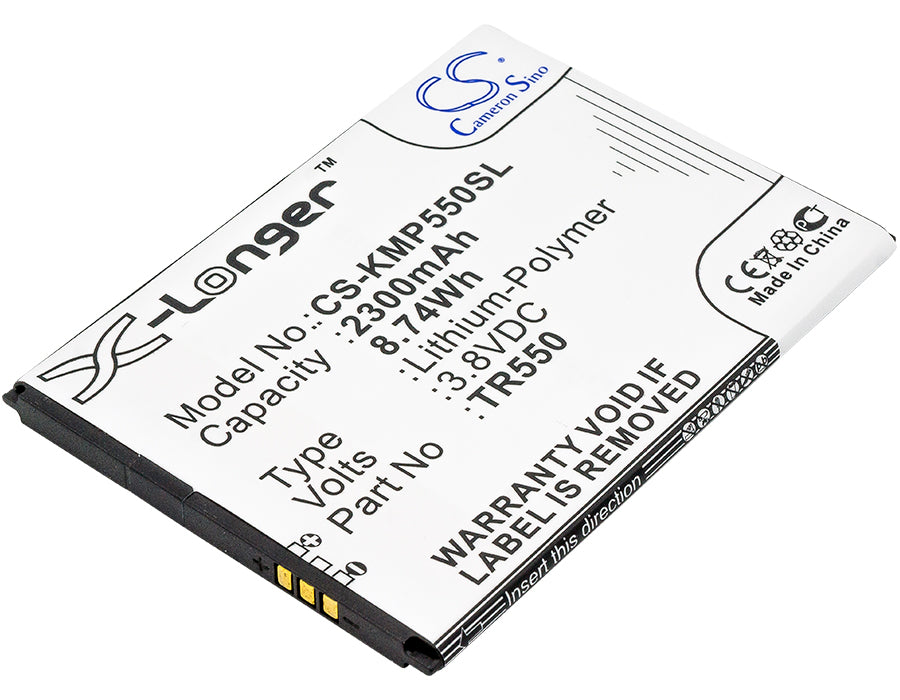3.8V 2300mAh/8.74Wh Li-Polymer Mobile/SmartPhone Battery for KAZAM