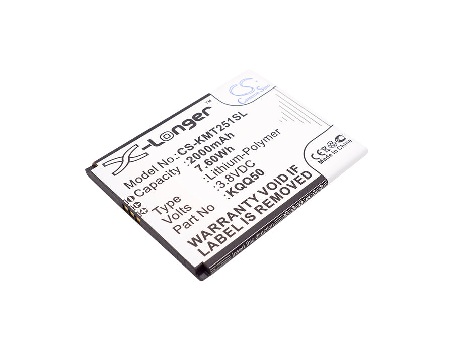 3.8VV 2000mAh/7.60Wh Li-Polymer Mobile/SmartPhone Battery for KAZAM