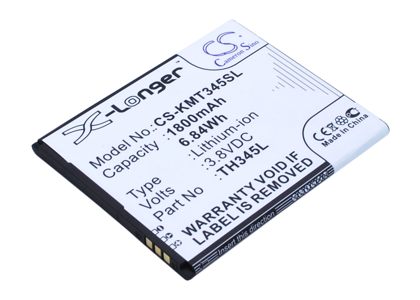 3.8V 1800mAh/6.84Wh Li-ion Mobile/SmartPhone Battery for KAZAM