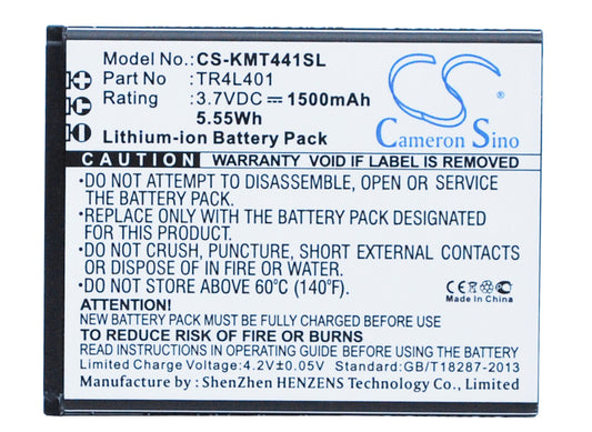 3.7V 1500mAh/5.55Wh Li-ion Mobile/SmartPhone Battery for KAZAM