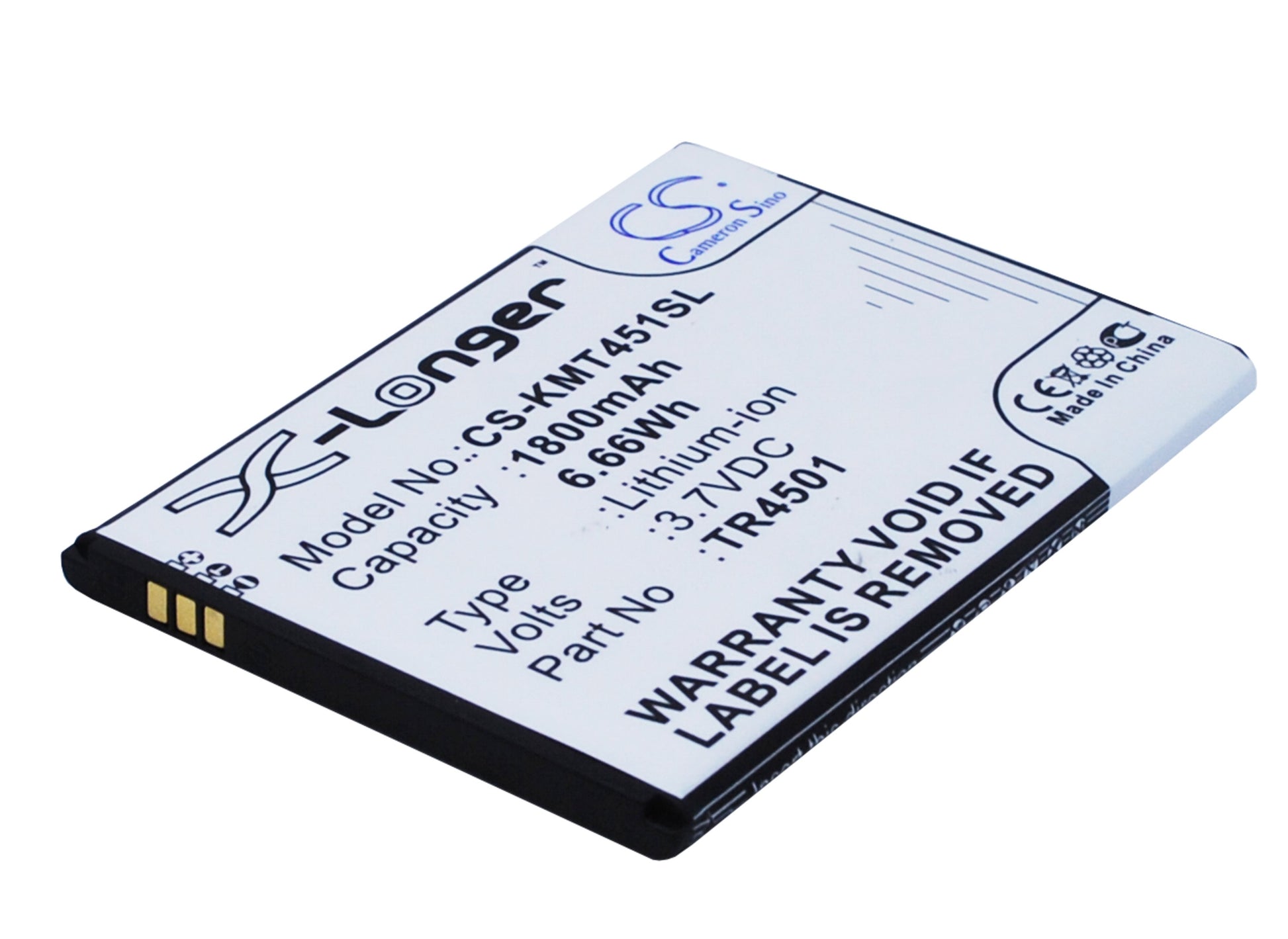 CS-KMT451SL Replacement Battery – Compatible with Trooper 451, Trooper 451 Dual SIM