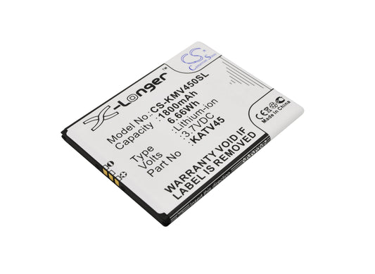 3.7V 1800mAh/6.66Wh Li-ion Mobile/SmartPhone Battery for KAZAM