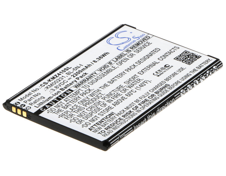 3.8VV 2200mAh/8.36Wh Li-ion Mobile/SmartPhone Battery for Kruger&Matz