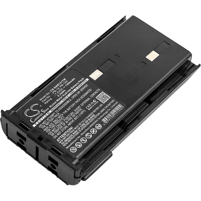 7.2V 1300mAh/9.36Wh Ni-MH Two-Way Radio Battery for KENWOOD
