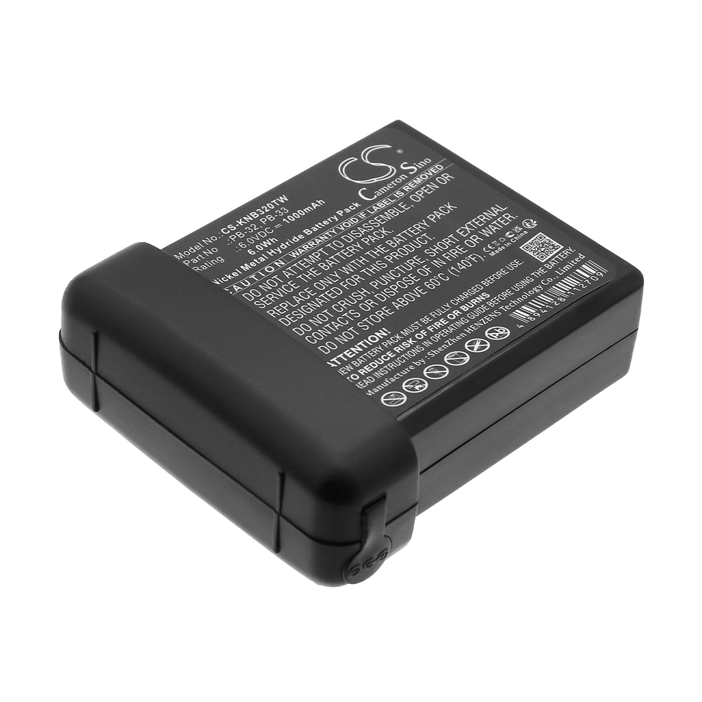 6V 1000mAh/6.00Wh Ni-MH Two-Way Radio Battery for KENWOOD