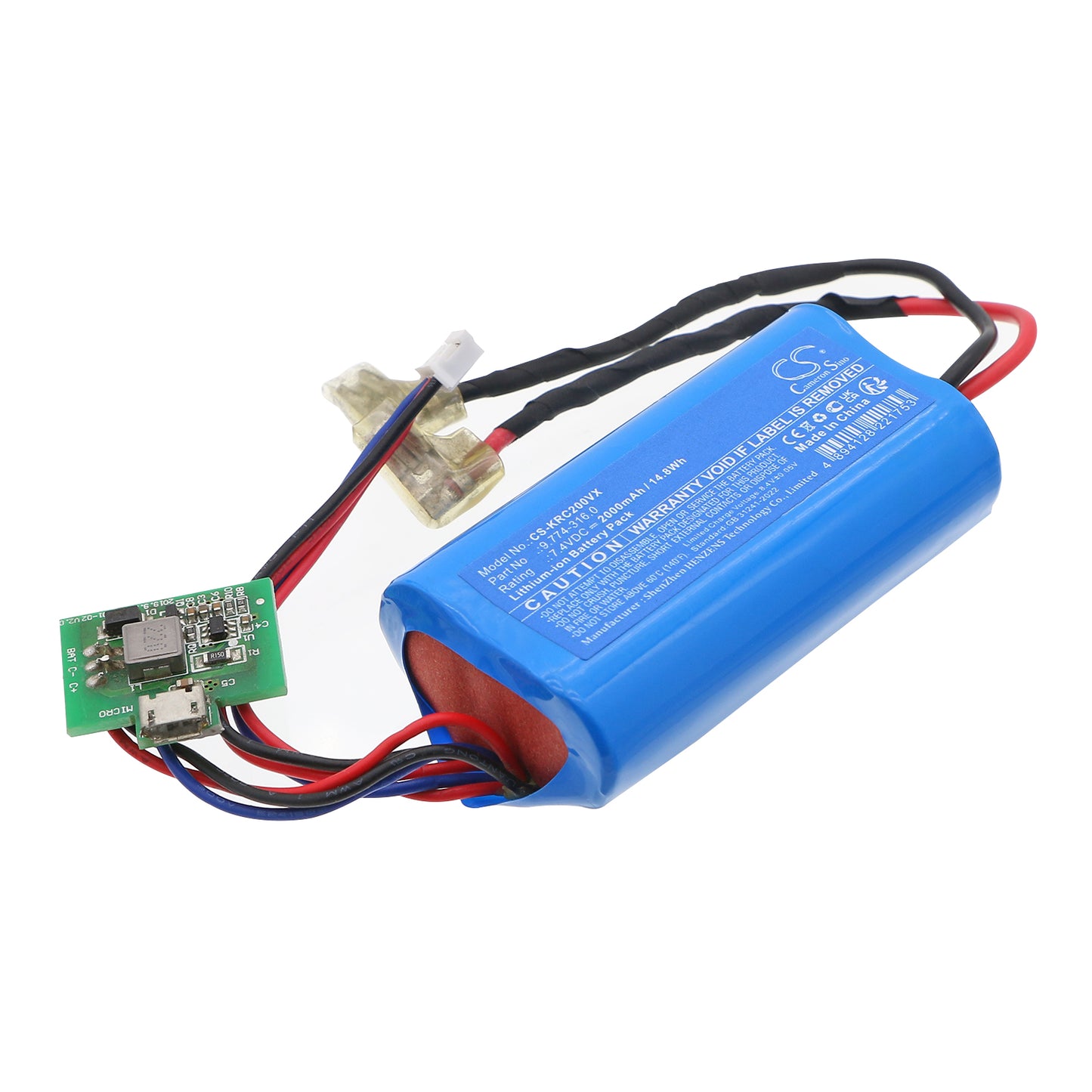 CS-KRC200VX Replacement Battery – Compatible with CVH 2