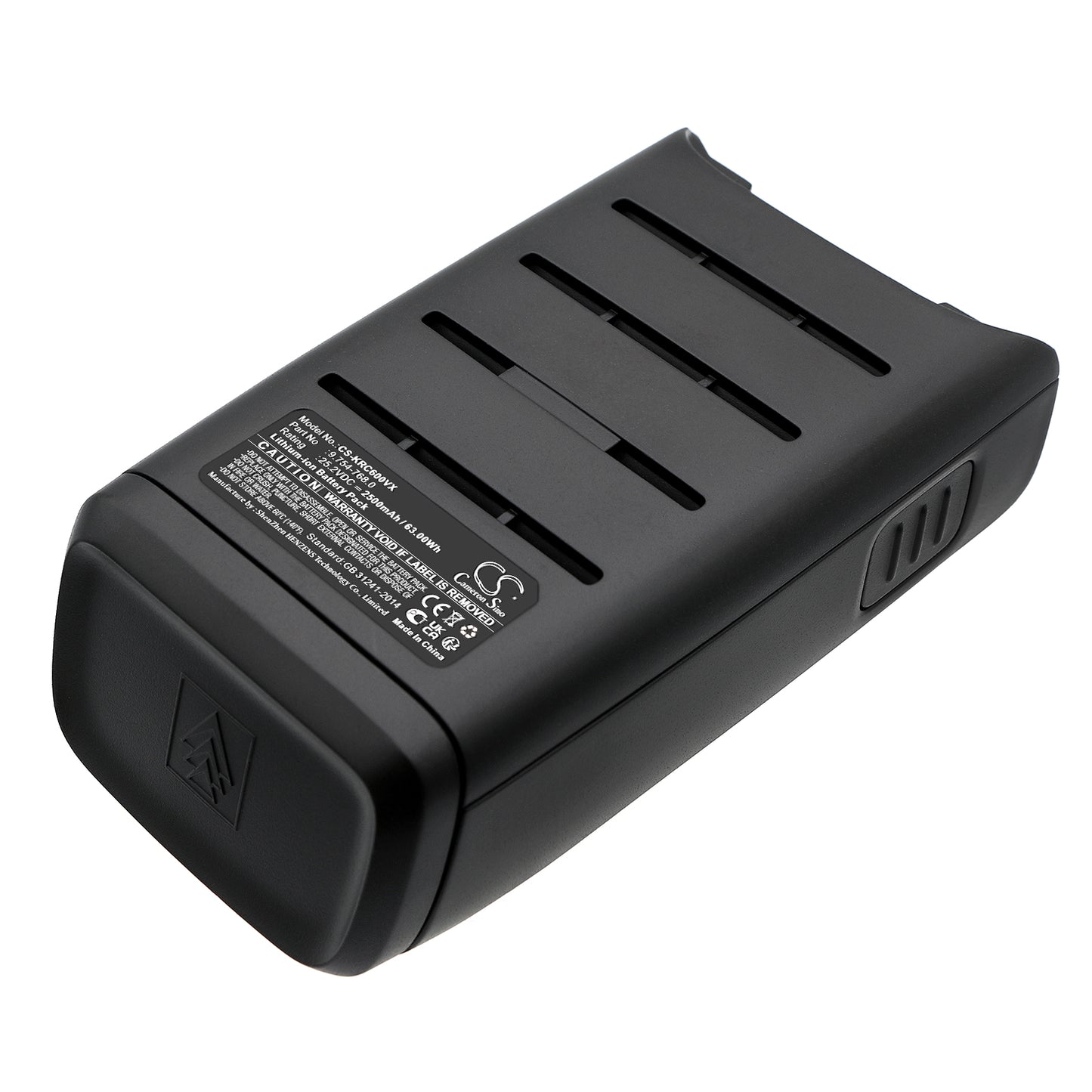 CS-KRC600VX Replacement Battery – Compatible with VC 6 Cordless ourFamily, VC 6 Cordless Premium ourFamil