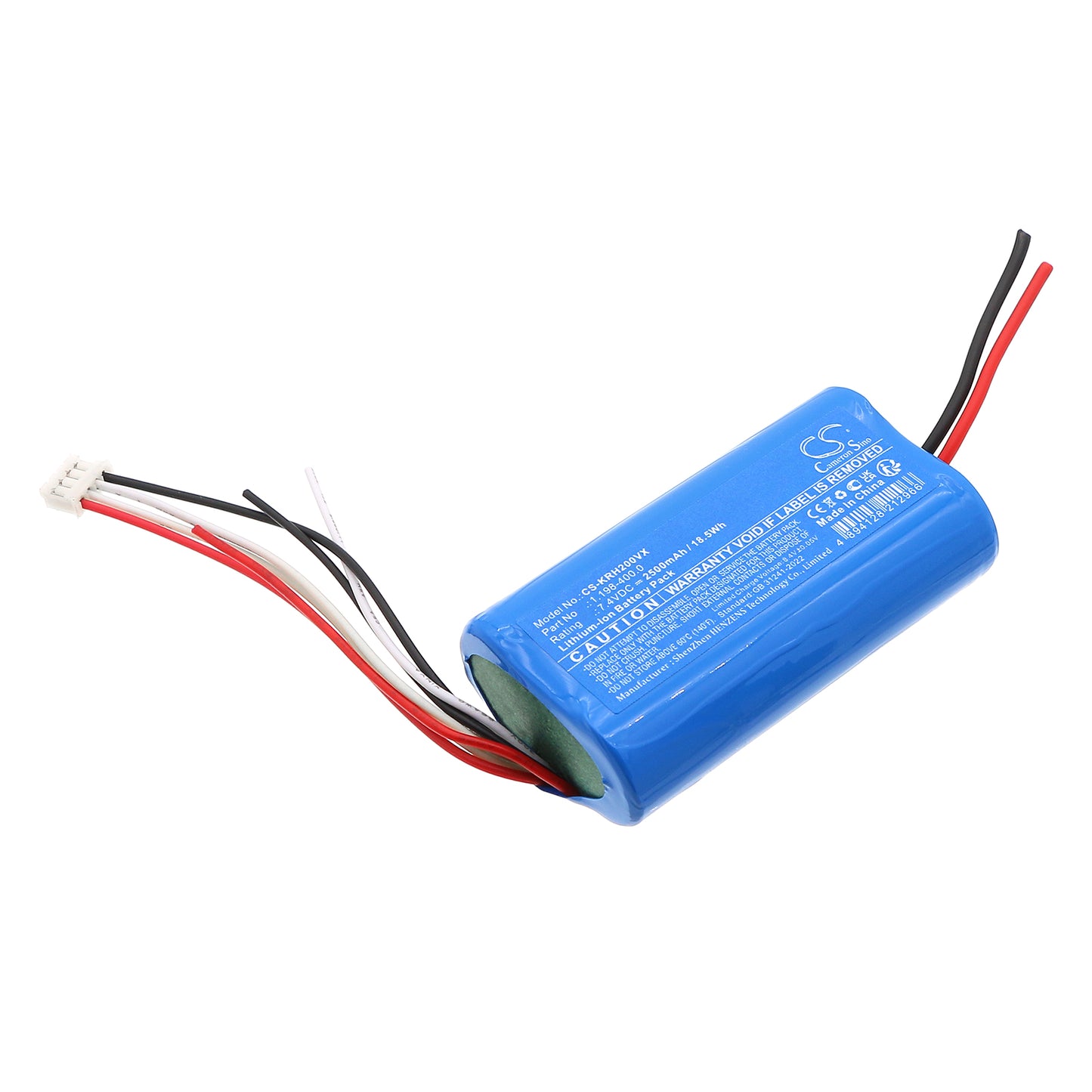 CS-KRH200VX Replacement Battery – Compatible with 1.198-400.0, VCH2