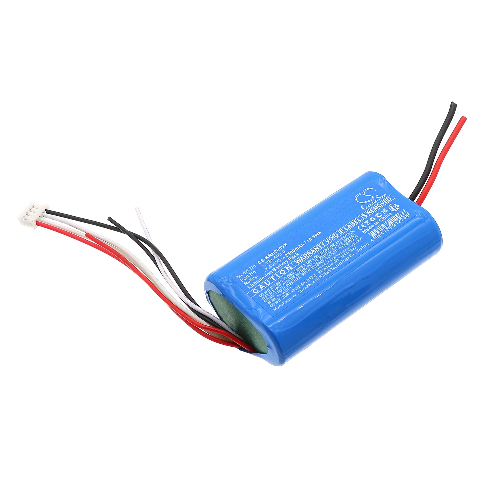 CS-KRH200VX Replacement Battery – Compatible with 1.198-400.0, VCH2