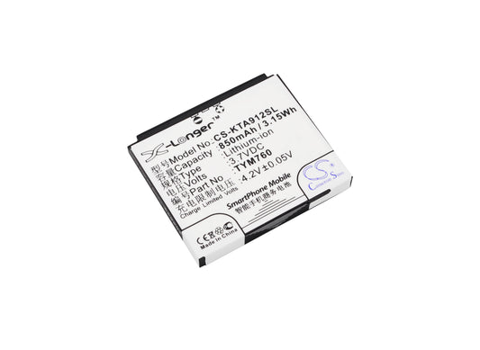 3.7V 850mAh/3.15Wh Li-ion Mobile/SmartPhone Battery for K-Touch