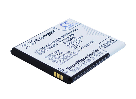 3.7V 1700mAh/6.29Wh Li-ion Mobile/SmartPhone Battery for K-Touch