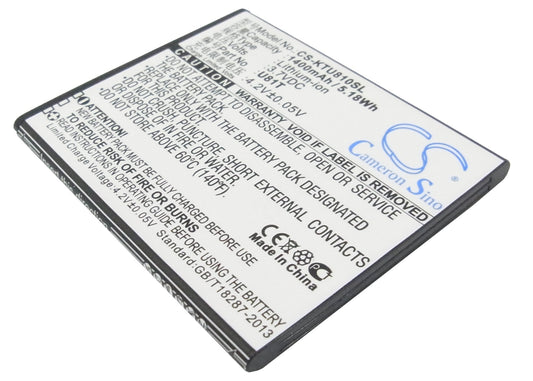 3.7V 1400mAh/5.18Wh Li-ion Mobile/SmartPhone Battery for K-Touch