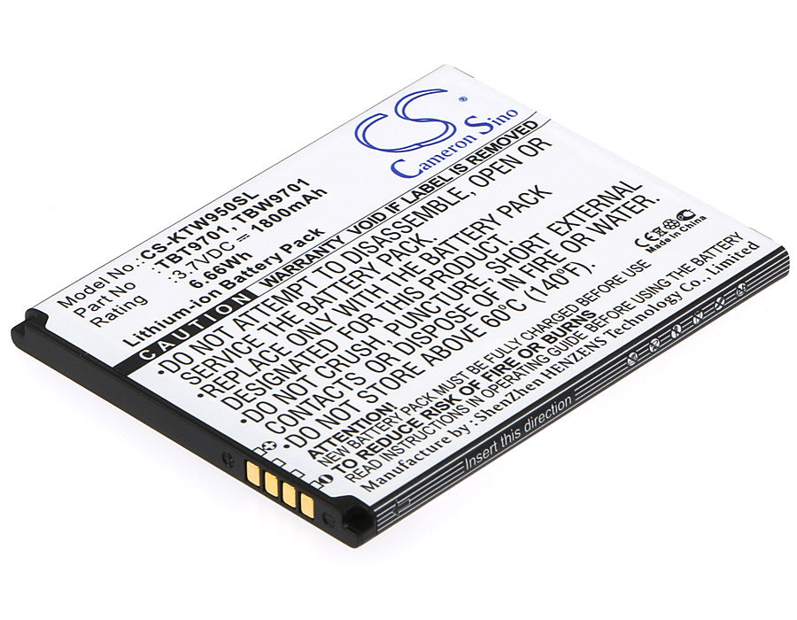 3.7VV 1800mAh/6.66Wh Li-ion Mobile/SmartPhone Battery for K-Touch