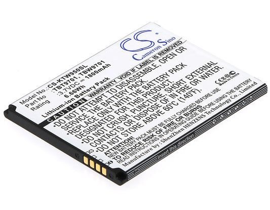 3.7VV 1800mAh/6.66Wh Li-ion Mobile/SmartPhone Battery for K-Touch