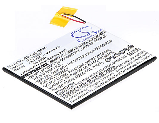 3.7V 4000mAh/14.80Wh Li-Polymer Tablet Battery for KURIO