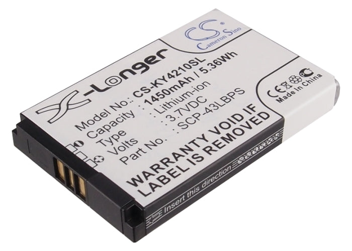 3.7V 1450mAh/5.36Wh Li-ion Mobile/SmartPhone Battery for Kyocera
