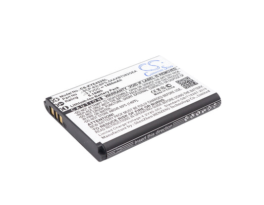 3.7V 1400mAh/5.18Wh Li-ion Mobile/SmartPhone Battery for Kyocera