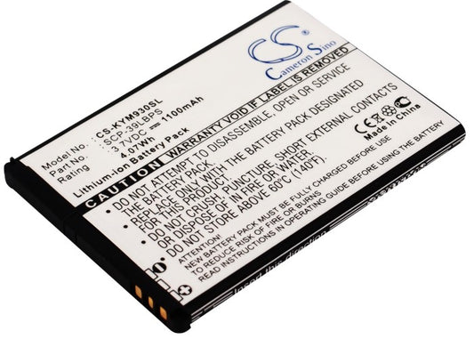 3.7V 1100mAh Li-ion Mobile/SmartPhone Battery for Kyocera