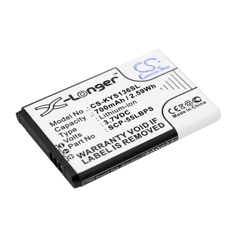 3.7V 850mAh/3.15Wh Li-ion Mobile/SmartPhone Battery for Kyocera