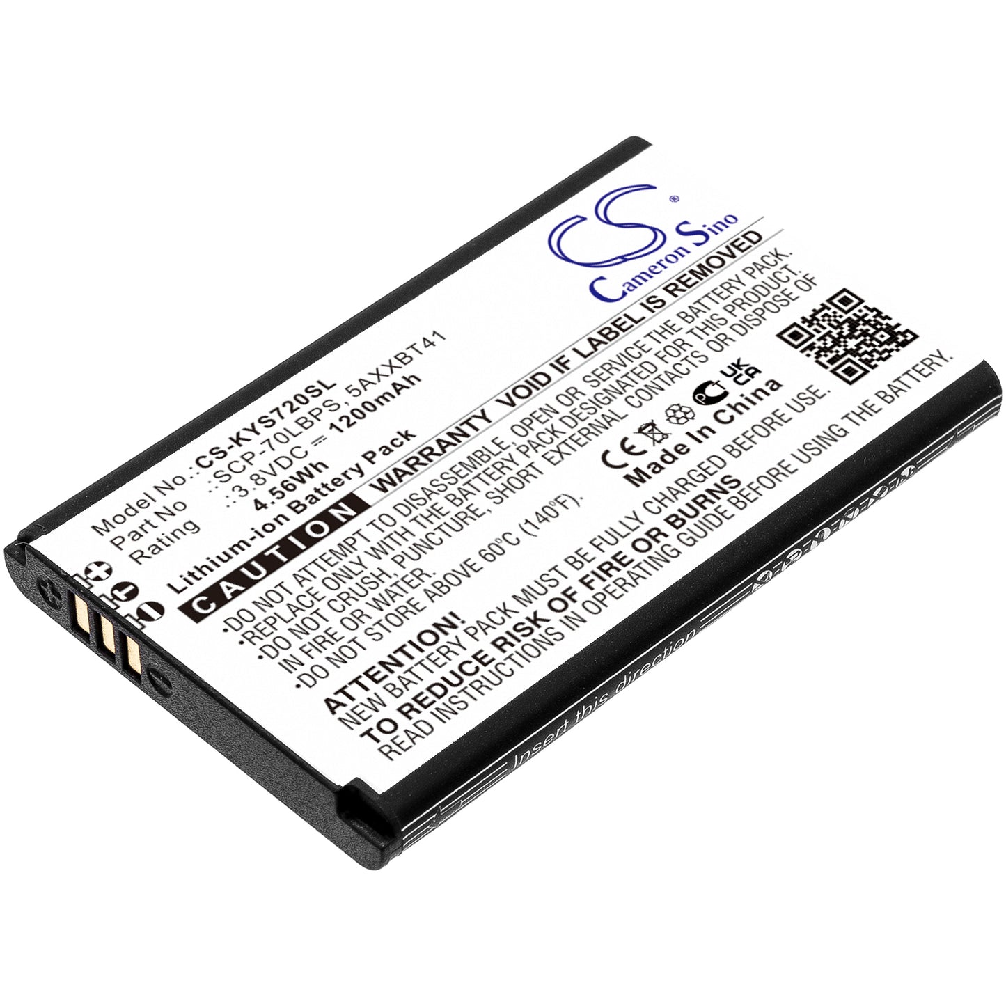 CS-KYS720SL Replacement Battery – Compatible with Cadence LTE, S2720, S2720PP