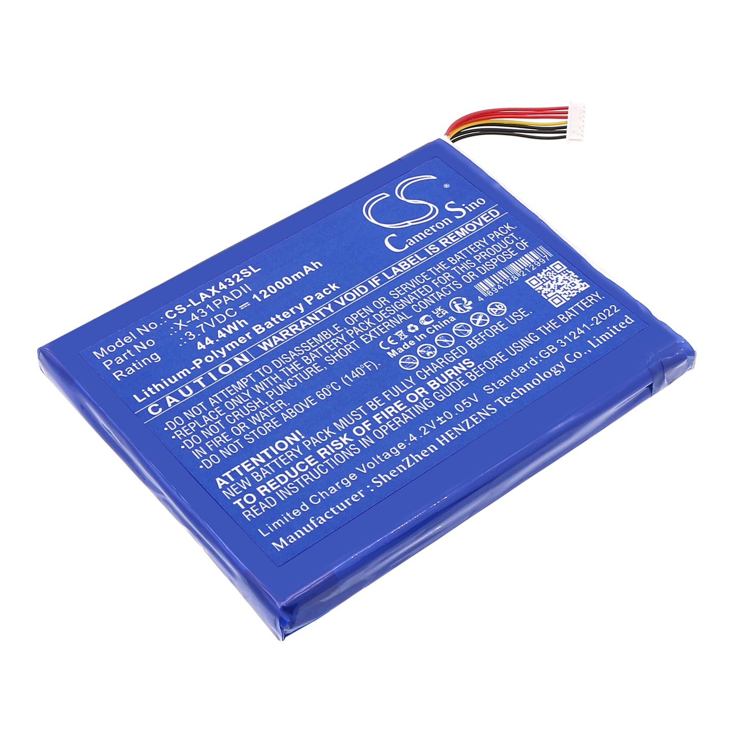 CS-LAX432SL Replacement Battery – Compatible with Diagnostic Scanner X431 Pad 2, Diagnostic Scanner X431 Pad II