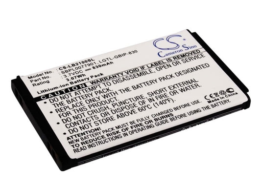 3.7V 830mAh Li-ion Mobile/SmartPhone Battery for LG