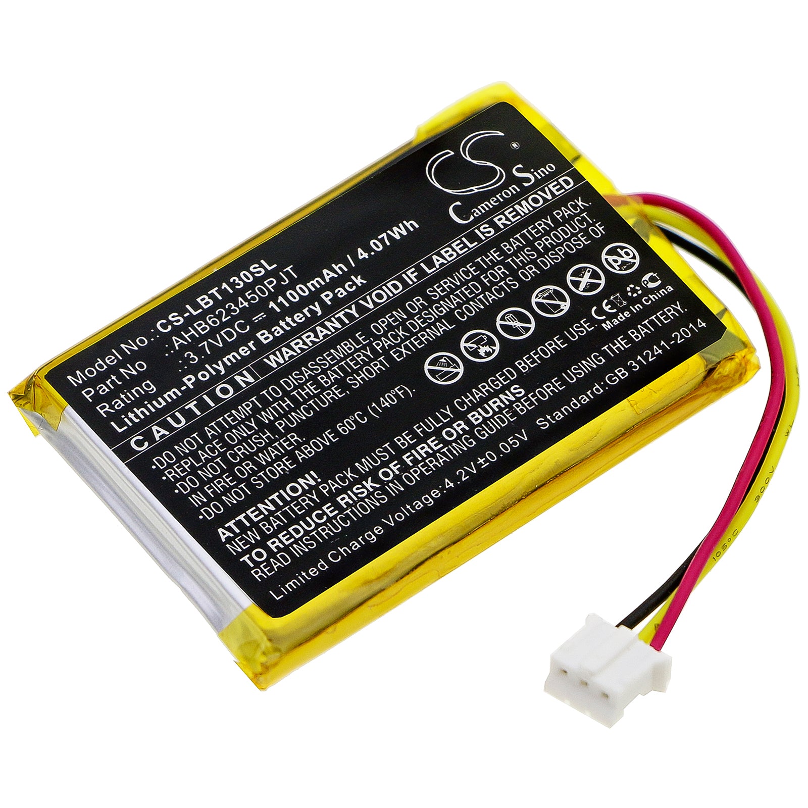 CS-LBT130SL Replacement Battery – Compatible with Digital Pendant Transmitter, LBT-1200