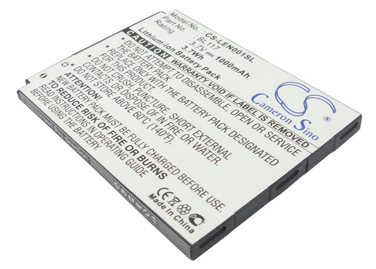 3.7V 1000mAh Li-ion Mobile/SmartPhone Battery for Lenovo