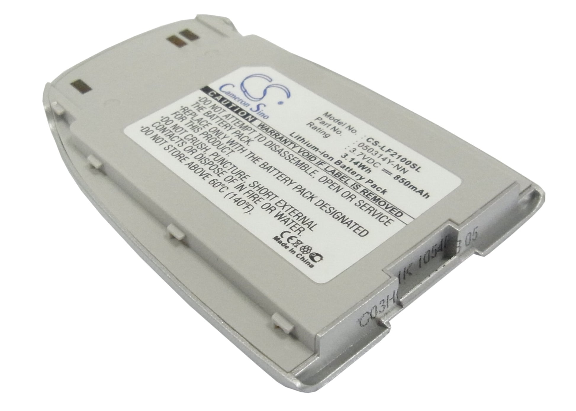 3.7V 850mAh Li-ion Mobile/SmartPhone Battery for LG