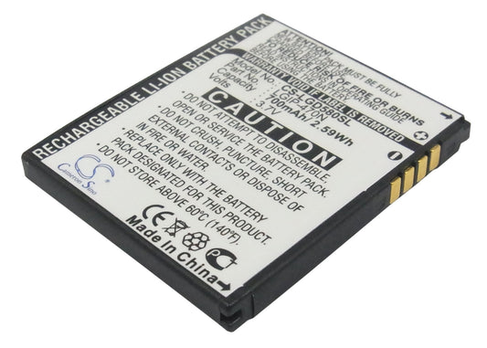 3.7V 700mAh Li-ion Mobile/SmartPhone Battery for LG