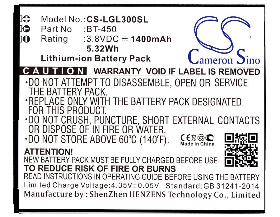 CS-LGL300SL Replacement Battery – Compatible with Lead 3, Lead 3S