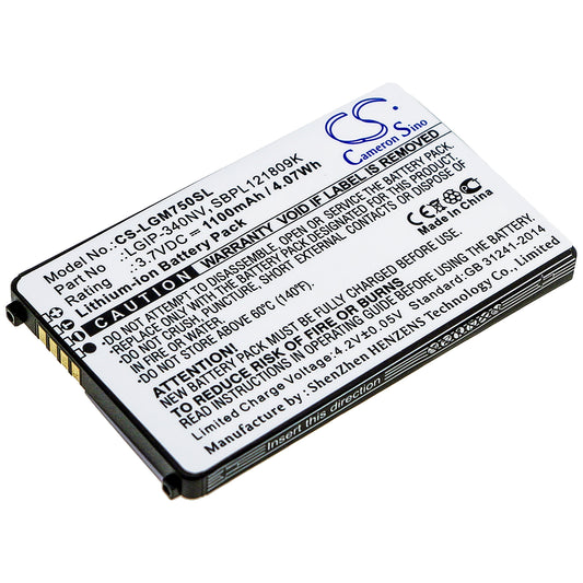 3.7VV 1200mAh/4.44Wh Li-ion Mobile/SmartPhone Battery for LG