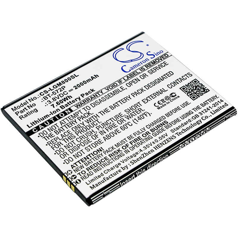 3.8V 2000mAh/7.60Wh Li-ion Mobile/SmartPhone Battery for Leagoo