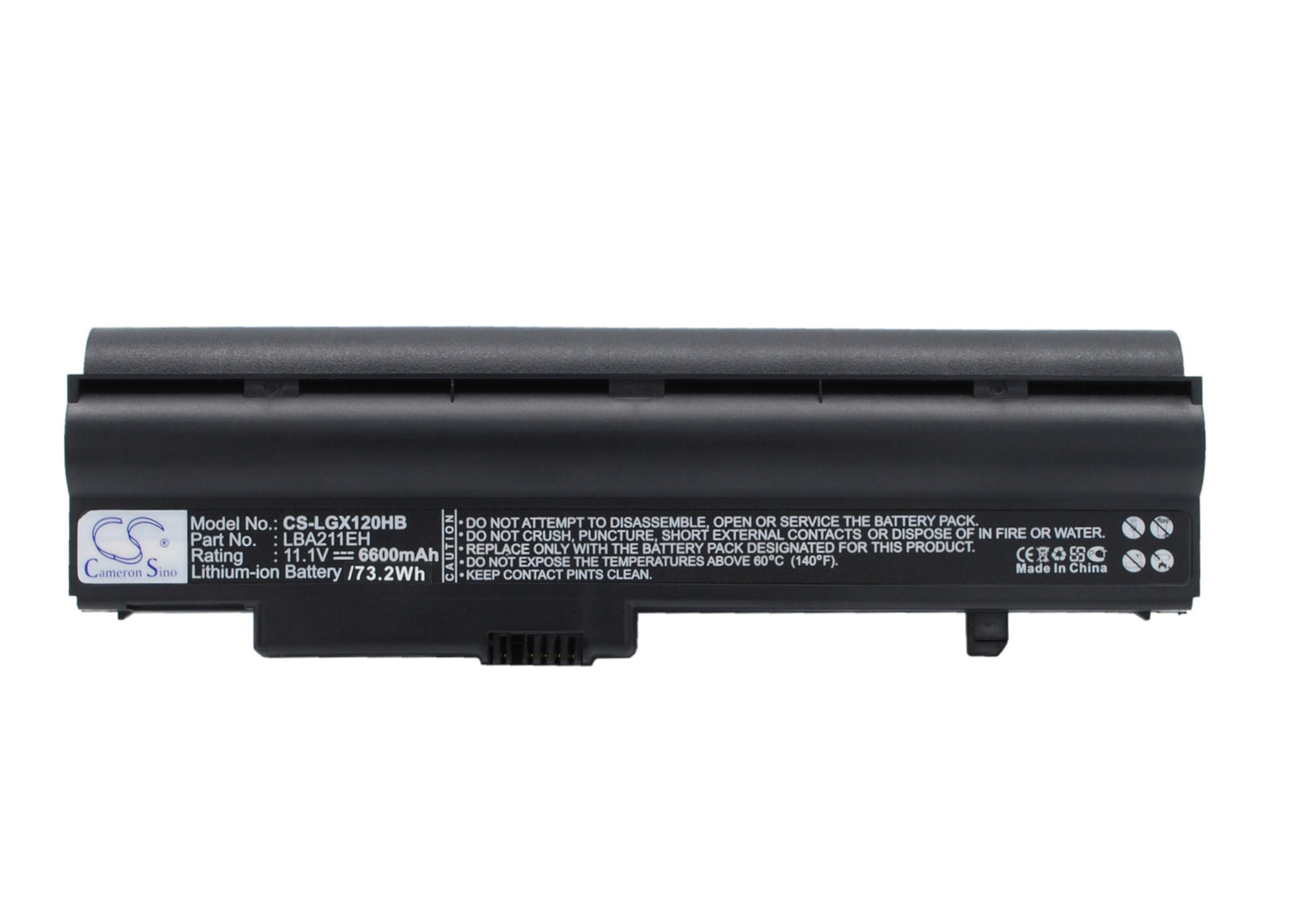 11.1V 6600mAh/73.26Wh Li-ion UMPC/Netbook Battery for LG