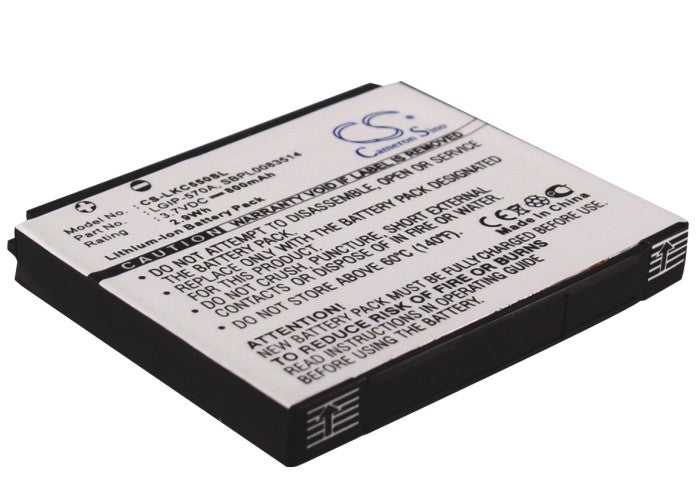 3.7V 800mAh Li-ion Mobile/SmartPhone Battery for LG