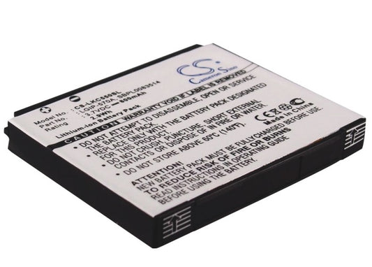 3.7V 800mAh Li-ion Mobile/SmartPhone Battery for LG