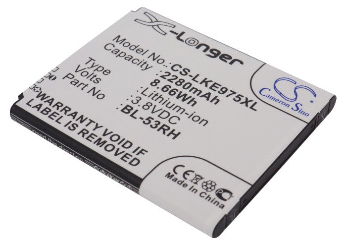 3.8V 2280mAh/8.66Wh Li-ion Mobile/SmartPhone Battery for LG