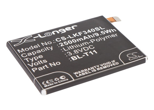 3.8V 2500mAh/9.50Wh Li-Polymer Mobile/SmartPhone Battery for LG